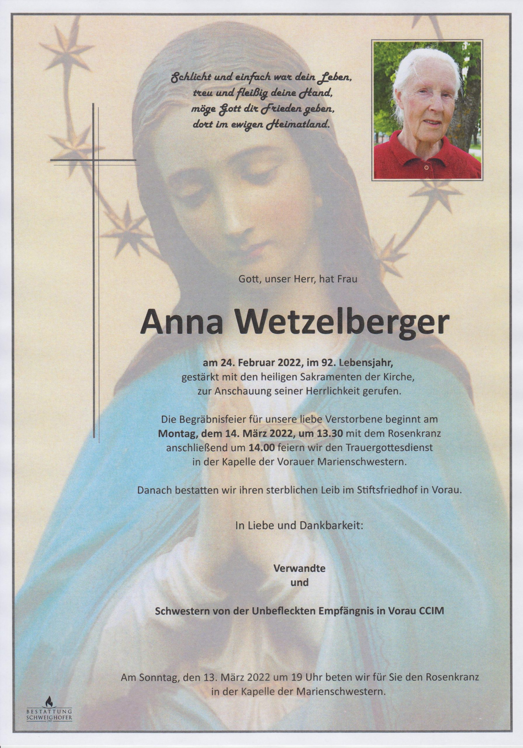 You are currently viewing Anna Wetzelberger