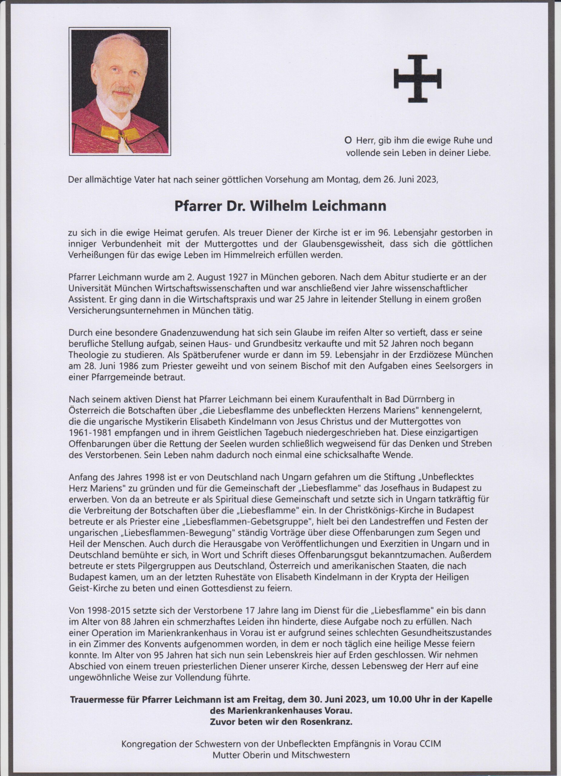 You are currently viewing Pfarrer Dr. Wilhelm Leichmann